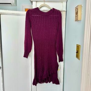 Taylor fig colored sweater dress NWT